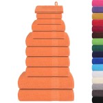 vidaXL Set prosoape 12 buc Portocaliu 360 g/m² 100% bumbac vidaXL Set prosoape 12 buc Portocaliu 360 g/m² 100% bumbac
