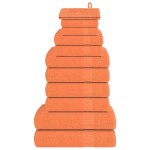 vidaXL Set prosoape 12 buc Portocaliu 360 g/m² 100% bumbac vidaXL Set prosoape 12 buc Portocaliu 360 g/m² 100% bumbac
