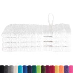 vidaXL Prosoape de baie 4 pcs Alb 15 x 21 cm Bumbac vidaXL Prosoape de baie 4 pcs Alb 15 x 21 cm Bumbac