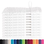 vidaXL Prosoape de baie 10 pcs Alb 15 x 21 cm Bumbac vidaXL Prosoape de baie 10 pcs Alb 15 x 21 cm Bumbac