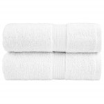 vidaXL Prosoape de baie premium SOLUND, 2 buc., albe, 30 x 30 cm, 600 g/m² vidaXL Prosoape de baie premium SOLUND, 2 buc., albe, 30 x 30 cm, 600 g/m²