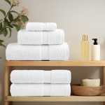 vidaXL Prosoape de baie premium SOLUND, 4 buc., albe, 30 x 30 cm, 600 g/m² vidaXL Prosoape de baie premium SOLUND, 4 buc., albe, 30 x 30 cm, 600 g/m²