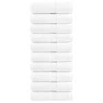 vidaXL Prosoape de baie premium SOLUND, 10 buc., albe, 30x30 cm, 600 g/m² vidaXL Prosoape de baie premium SOLUND, 10 buc., albe, 30x30 cm, 600 g/m²