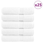vidaXL Prosoape de duș premium SOLUND 25 buc alb 70x140cm 600 gsm vidaXL Prosoape de duș premium SOLUND 25 buc alb 70x140cm 600 gsm