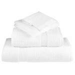 vidaXL Prosoape de baie premium SOLUND 4 buc alb 100x150cm 600gsm vidaXL Prosoape de baie premium SOLUND 4 buc alb 100x150cm 600gsm