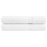 vidaXL Prosoape de saună premium SOLUND 2 buc alb 80x200cm 600gsm vidaXL Prosoape de saună premium SOLUND 2 buc alb 80x200cm 600gsm