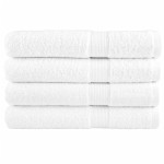 vidaXL Prosoape de saună premium SOLUND 4 buc alb 80x200cm 600gsm