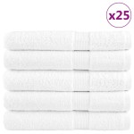 vidaXL Prosoape premium SOLUND 25buc alb 100x200cm 600gsm vidaXL Prosoape premium SOLUND 25buc alb 100x200cm 600gsm