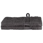vidaXL Prosoape de baie 2 pcs Antracit 15 x 21 cm Bumbac vidaXL Prosoape de baie 2 pcs Antracit 15 x 21 cm Bumbac