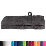 vidaXL Prosoape de baie 2 pcs Antracit 15 x 21 cm Bumbac vidaXL Prosoape de baie 2 pcs Antracit 15 x 21 cm Bumbac