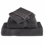 vidaXL Prosoape de baie premium SOLUND, 2 buc., antracit, 30x30 cm, 600 g/m² vidaXL Prosoape de baie premium SOLUND, 2 buc., antracit, 30x30 cm, 600 g/m²
