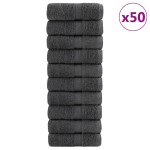 vidaXL Prosoape de baie premium SOLUND, 50 buc., antracit, 30x30 cm, 600 g/m² vidaXL Prosoape de baie premium SOLUND, 50 buc., antracit, 30x30 cm, 600 g/m²