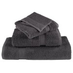 vidaXL Prosoape de baie premium SOLUND, 50 buc., antracit, 30x30 cm, 600 g/m² vidaXL Prosoape de baie premium SOLUND, 50 buc., antracit, 30x30 cm, 600 g/m²