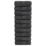 vidaXL Prosoape premium SOLUND 10 buc antracit 30x50 cm 600 gsm vidaXL Prosoape premium SOLUND 10 buc antracit 30x50 cm 600 gsm