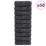 vidaXL Prosoape premium SOLUND 50 buc Antracit 30x50cm 600gsm vidaXL Prosoape premium SOLUND 50 buc Antracit 30x50cm 600gsm