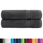 vidaXL Prosoape mâini SOLUND 2 buc. antracit 50x100 cm 600 gsm vidaXL Prosoape mâini SOLUND 2 buc. antracit 50x100 cm 600 gsm