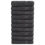 vidaXL Prosoape de mâini SOLUND 10 buc. antracit 50x100 cm 600gsm vidaXL Prosoape de mâini SOLUND 10 buc. antracit 50x100 cm 600gsm