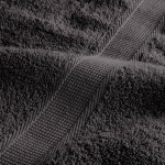 vidaXL Prosoape de baie, SOLUND, 2 buc. antracit 100x150 cm 600gsm