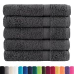 vidaXL Prosoape premium SOLUND 25 buc antracit 100x200cm 600gsm