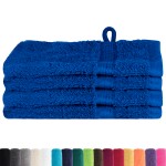 vidaXL Prosoape de baie 4 pcs Albastru 15 x 21 cm Bumbac vidaXL Prosoape de baie 4 pcs Albastru 15 x 21 cm Bumbac