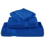 vidaXL Prosoape de baie premium SOLUND, 10 buc., albastru, 30x30 cm, 600 g/m² vidaXL Prosoape de baie premium SOLUND, 10 buc., albastru, 30x30 cm, 600 g/m²
