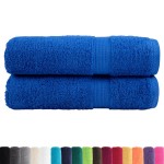 vidaXL Prosoape de baie premium SOLUND 2 buc 100x150cm 600gsm vidaXL Prosoape de baie premium SOLUND 2 buc 100x150cm 600gsm