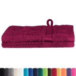 vidaXL Prosoape de baie 2 pcs Bordeaux 15 x 21 cm Bumbac vidaXL Prosoape de baie 2 pcs Bordeaux 15 x 21 cm Bumbac