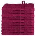 vidaXL Prosoape de baie 10 pcs Bordeaux 15 x 21 cm Bumbac vidaXL Prosoape de baie 10 pcs Bordeaux 15 x 21 cm Bumbac