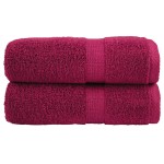 vidaXL Prosoape de baie premium SOLUND, 2 buc., bordeaux, 30x30 cm, 600 g/m² vidaXL Prosoape de baie premium SOLUND, 2 buc., bordeaux, 30x30 cm, 600 g/m²