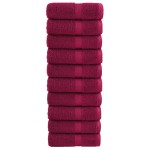 vidaXL Prosoape de baie premium SOLUND, 10 buc., bordeaux, 30x30 cm, 600 g/m² vidaXL Prosoape de baie premium SOLUND, 10 buc., bordeaux, 30x30 cm, 600 g/m²