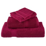 vidaXL Prosoape de baie premium SOLUND, 10 buc., bordeaux, 30x30 cm, 600 g/m² vidaXL Prosoape de baie premium SOLUND, 10 buc., bordeaux, 30x30 cm, 600 g/m²