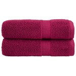 vidaXL Prosoape de baie premium SOLUND 2 buc 100x150cm 600gsm vidaXL Prosoape de baie premium SOLUND 2 buc 100x150cm 600gsm