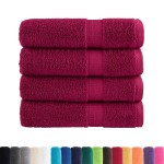 vidaXL Prosoape de baie premium SOLUND 4 buc 100x150cm 600gsm vidaXL Prosoape de baie premium SOLUND 4 buc 100x150cm 600gsm
