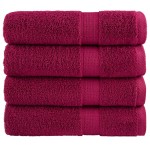 vidaXL Prosoape de baie premium SOLUND 4 buc 100x150cm 600gsm vidaXL Prosoape de baie premium SOLUND 4 buc 100x150cm 600gsm