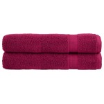vidaXL Prosoape de saună premium SOLUND 2 buc 80x200cm 600gsm vidaXL Prosoape de saună premium SOLUND 2 buc 80x200cm 600gsm