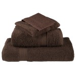 vidaXL Prosoape de baie 10 pcs Maro 15 x 21 cm Bumbac vidaXL Prosoape de baie 10 pcs Maro 15 x 21 cm Bumbac