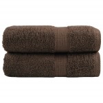 vidaXL Prosoape oaspeți premium SOLUND, 2 buc. maro 30x50cm 600gsm vidaXL Prosoape oaspeți premium SOLUND, 2 buc. maro 30x50cm 600gsm