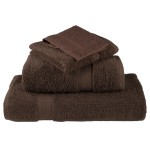 vidaXL Prosoape de mâini premium SOLUND 2 buc maro 50x100cm 600gsm vidaXL Prosoape de mâini premium SOLUND 2 buc maro 50x100cm 600gsm