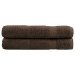 vidaXL Prosoape de saună premium SOLUND 2 buc maro 80x200cm 600gsm vidaXL Prosoape de saună premium SOLUND 2 buc maro 80x200cm 600gsm
