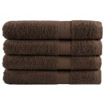 vidaXL Prosoape de saună premium SOLUND 4 buc maro 80x200cm 600gsm
