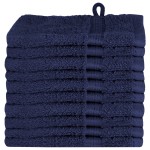 vidaXL Prosoape de baie 10 pcs Bleumarin 15 x 21 cm Bumbac vidaXL Prosoape de baie 10 pcs Bleumarin 15 x 21 cm Bumbac