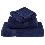 vidaXL Prosoape de baie 10 pcs Bleumarin 15 x 21 cm Bumbac vidaXL Prosoape de baie 10 pcs Bleumarin 15 x 21 cm Bumbac