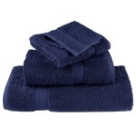 vidaXL Prosoape de baie premium SOLUND, 4 buc., bleumarin, 30 x 30 cm, 600 g/m² vidaXL Prosoape de baie premium SOLUND, 4 buc., bleumarin, 30 x 30 cm, 600 g/m²