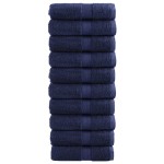 vidaXL Prosoape de baie premium SOLUND, 10 buc., bleumarin, 30 x 30 cm, 600 g/m² vidaXL Prosoape de baie premium SOLUND, 10 buc., bleumarin, 30 x 30 cm, 600 g/m²