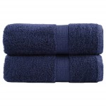 vidaXL Prosoape oaspeți premium SOLUND, 2buc. bleumarin 30x50cm 600gsm vidaXL Prosoape oaspeți premium SOLUND, 2buc. bleumarin 30x50cm 600gsm