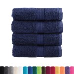 vidaXL Prosoape oaspeți premium SOLUND, 4buc. bleumarin 30x50cm 600gsm vidaXL Prosoape oaspeți premium SOLUND, 4buc. bleumarin 30x50cm 600gsm