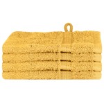 vidaXL Prosoape de baie 4 pcs Auriu 15 x 21 cm Bumbac vidaXL Prosoape de baie 4 pcs Auriu 15 x 21 cm Bumbac