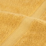 vidaXL Prosoape de baie premium SOLUND, 2 buc., aurii, 30x30 cm, 600 g/m² vidaXL Prosoape de baie premium SOLUND, 2 buc., aurii, 30x30 cm, 600 g/m²
