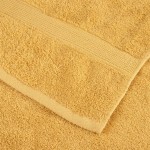 vidaXL Prosoape de baie premium SOLUND 10 buc auriu 100x150cm 600gsm vidaXL Prosoape de baie premium SOLUND 10 buc auriu 100x150cm 600gsm