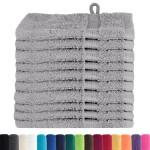 vidaXL Prosoape de baie 10 pcs Gri 15 x 21 cm Bumbac vidaXL Prosoape de baie 10 pcs Gri 15 x 21 cm Bumbac